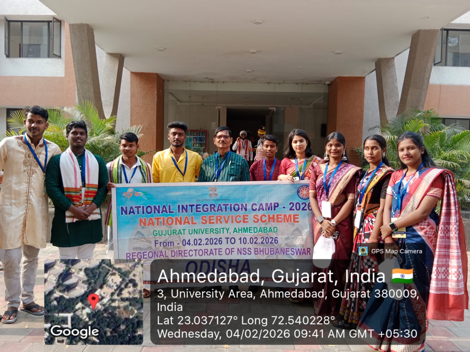 Student along with NSS PO at  NIC Camp, Gujurat